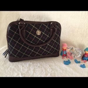 Giani Bernini Plaid Croco Dome Satchel